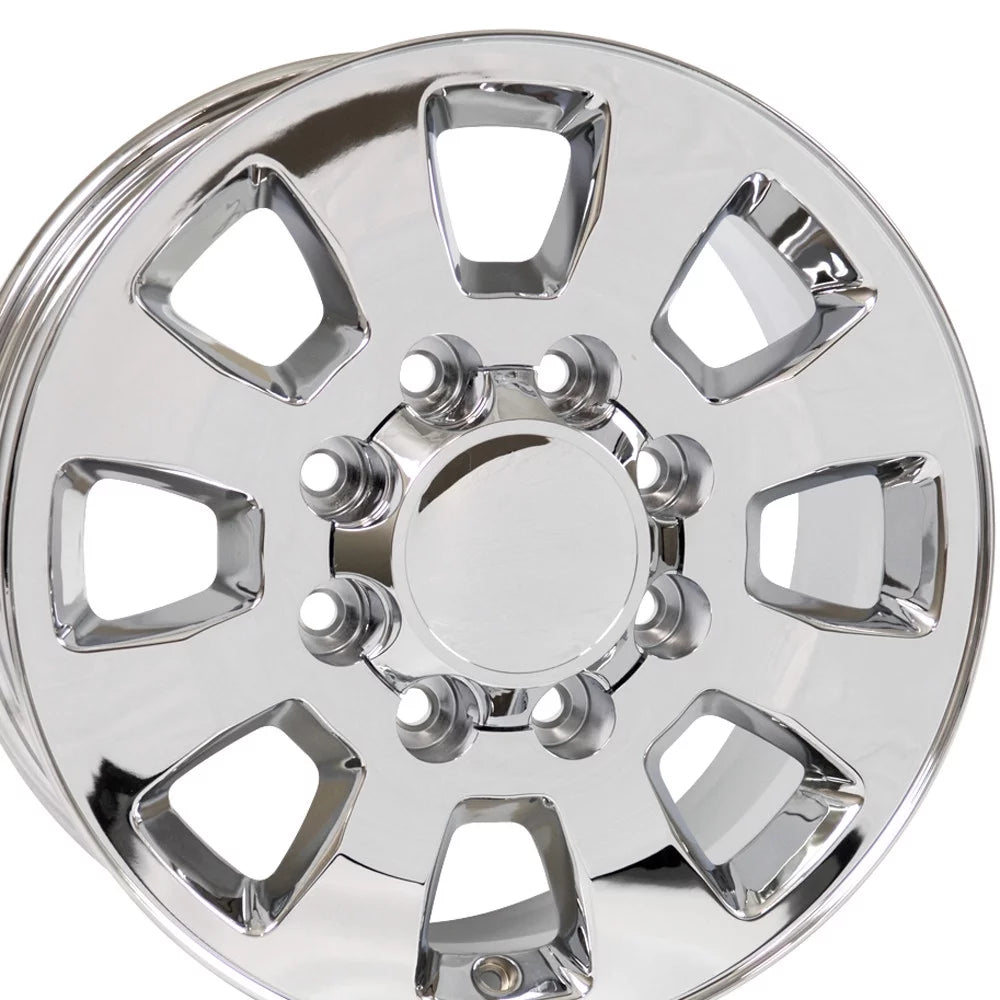 18 inch Rim fits 2011-2018 GMC Sierra 2500/3500 8x180 Chrome 18x8 Wheel Direct Fit