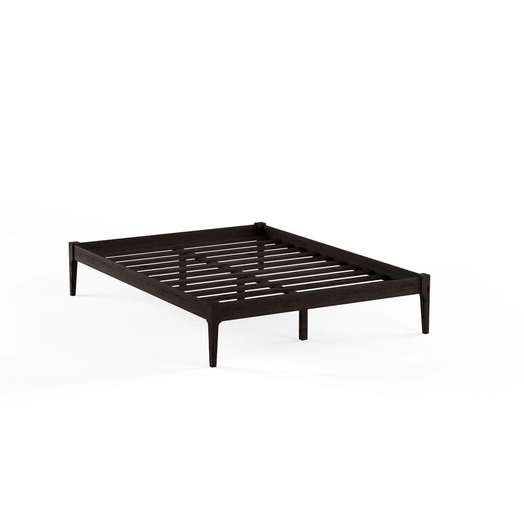 Baxton Studio  Damon Mid-century Modern Cappuccino Bed Queen