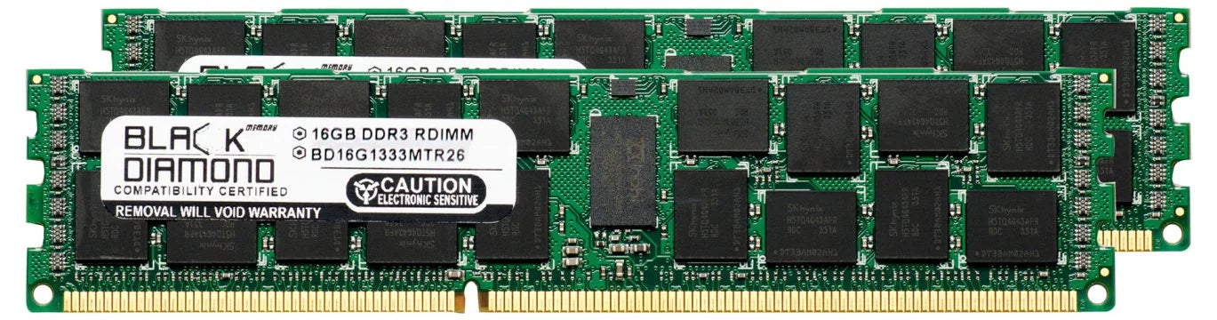 32GB 2X16GB Memory RAM for SuperMicro X9 Series X9DR3-F 240pin PC3-10600 1333MHz DDR3 ECC Registered RDIMM Black Diamond Memory Module Upgrade