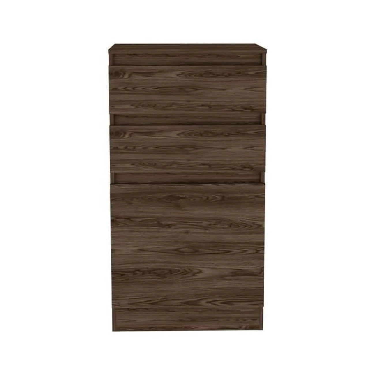 23 in. Manufactured Wood Two Drawer Standard Chest, Dark Walnut