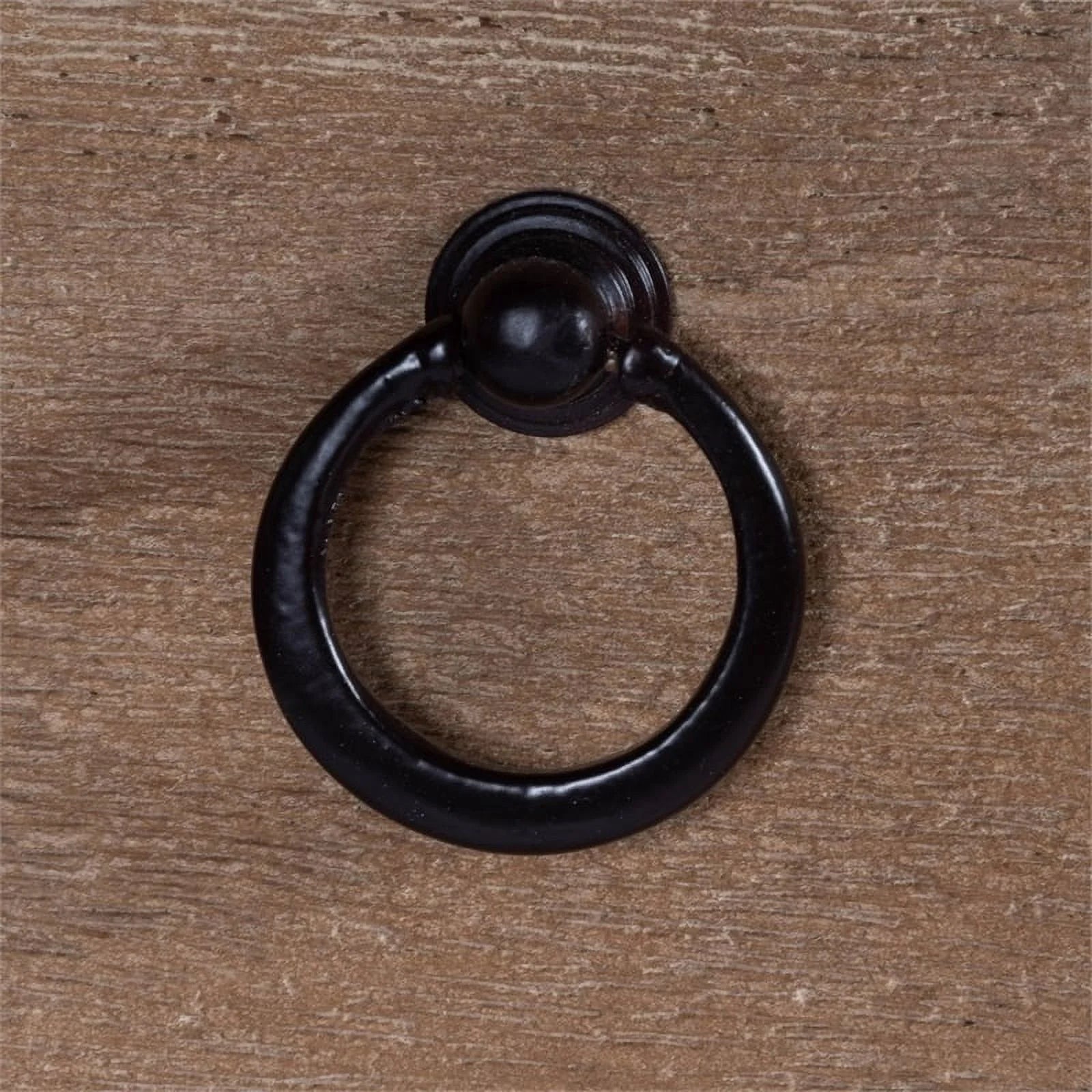 Beaumont Lane 3-Drawer Transitional Wood Campaign Chest in Natural/Dark Bronze