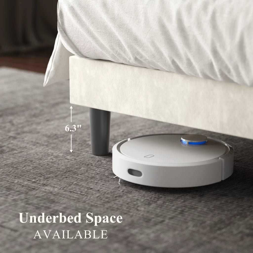 Abody Queen Platform Bed Frame with Adjustable Headboard, Velvet Upholstered Queen Bed Frame with Wooden Slats Support & Gold Trim, Noise-Free, Easy Assembly, No Box Spring Needed, Beige