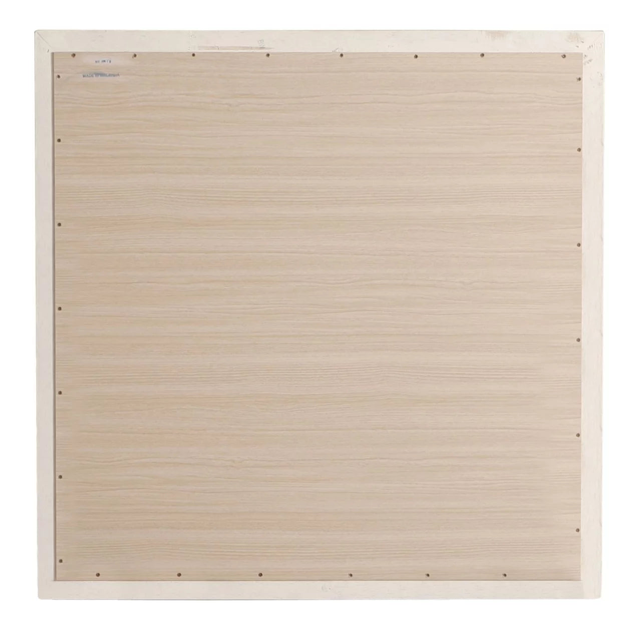 38 in. x 38 in. Classic Square Wood Framed Dresser Mirror - Beige