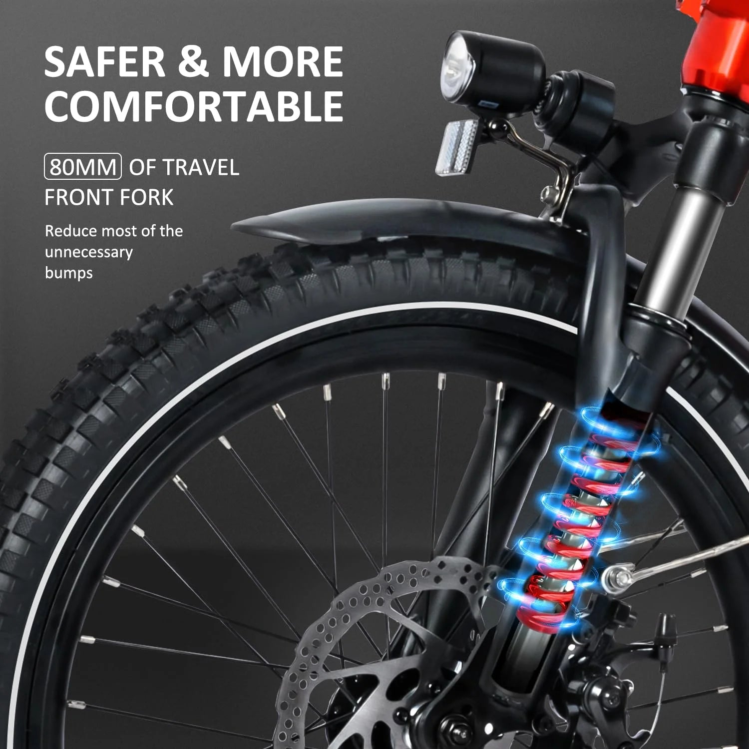 Addmotor Electric Trike, 750W (Peak 1400W) 90Miles Electric Tricycle for Adults, 48V 20Ah Folding 3 Wheel Electric Bikes with Parking Brake & Rear Speed Differential, E-310 Gray