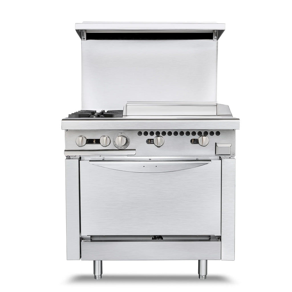 36" Stainless Steel Gas Range Stove