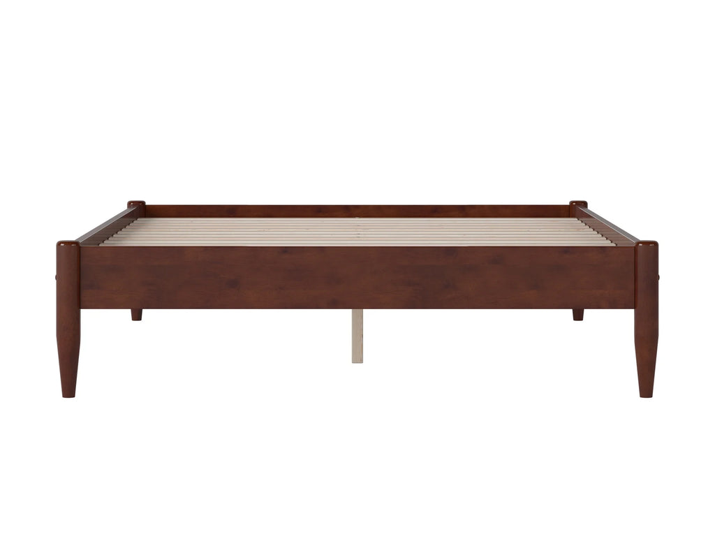 AFI Pasadena 14" Walnut Solid Wood Platform Bed, Full