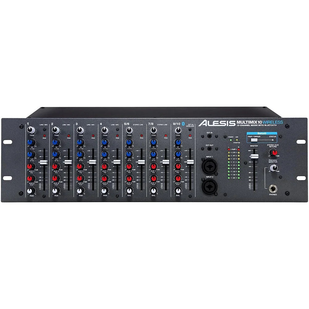 Alesis MultiMix 10 Wireless 10-Channel Rackmount Mixer With Bluetooth