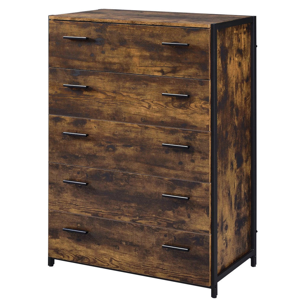ACME Juvanth Chest in Rustic Oak and Black