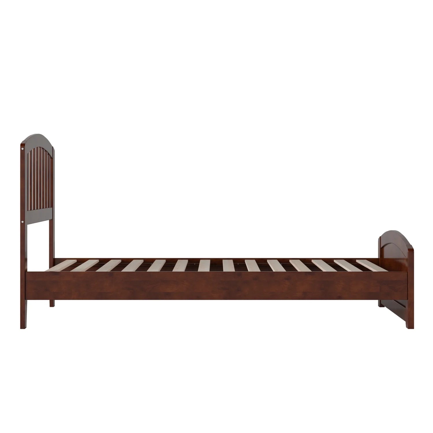 AFI Quincy Twin XL Solid Wood Low Profile Platform Bed with Matching Footboard, Walnut