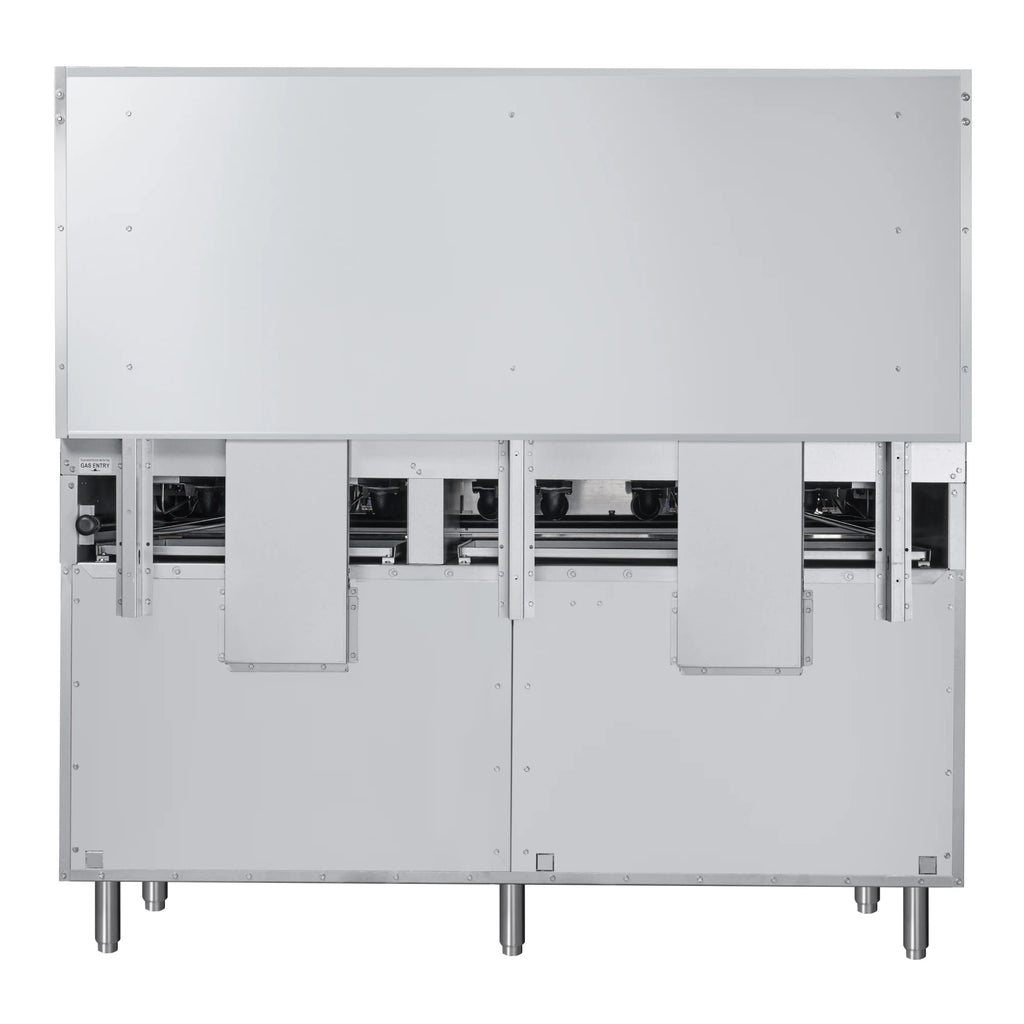 60 in. 10 Burner Commercial LP Range with Oven in Stainless-Steel (KM-CR60-LP)