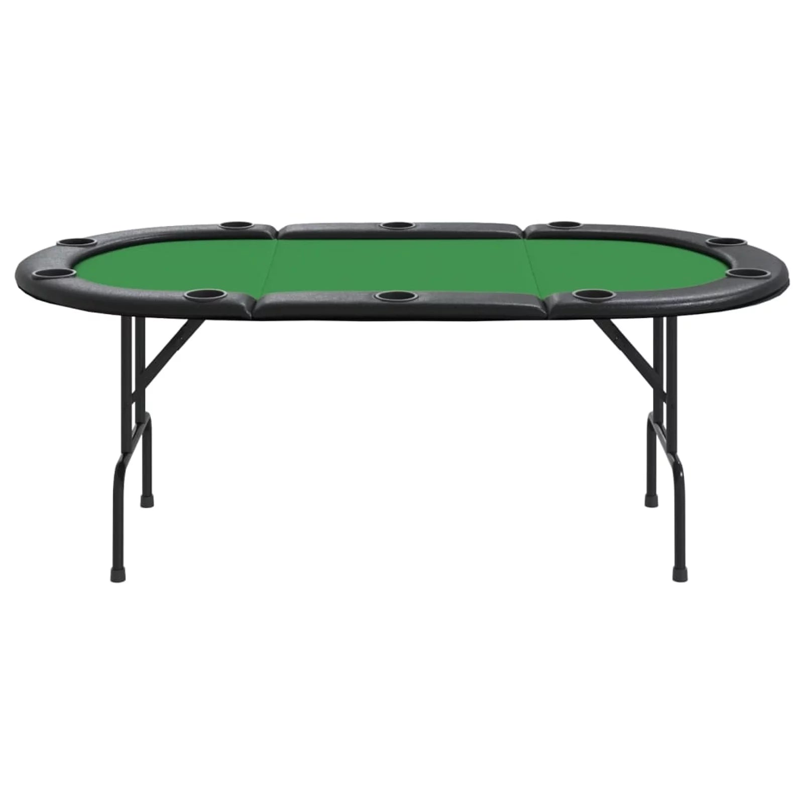 Anself 10-Player Folding Poker Table Green 81.1"x41.7"x29.5"