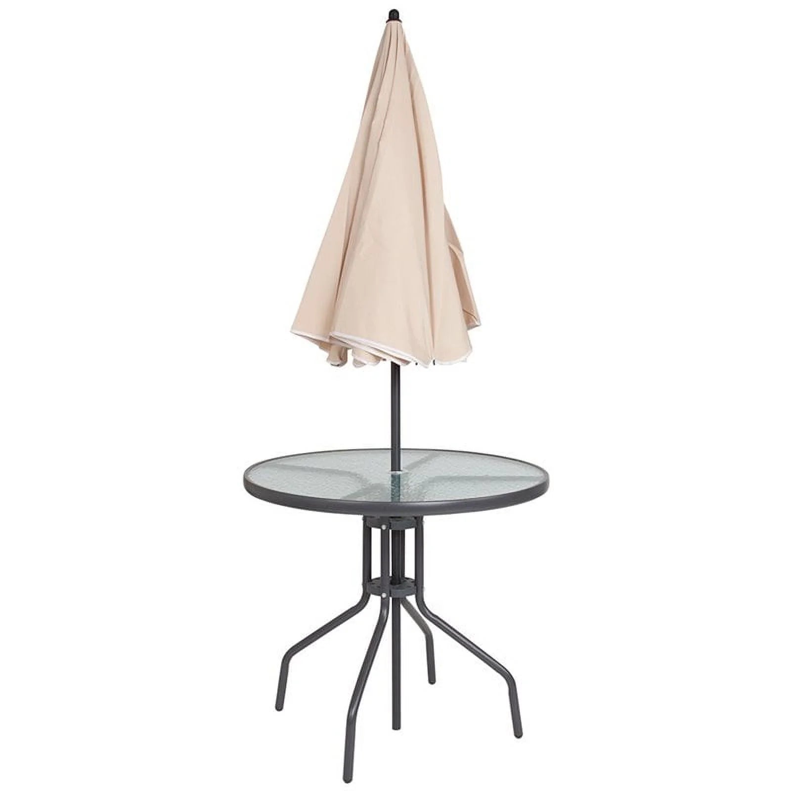 Afuera Living Contemporary 6 Piece Patio Dining Set with Umbrella