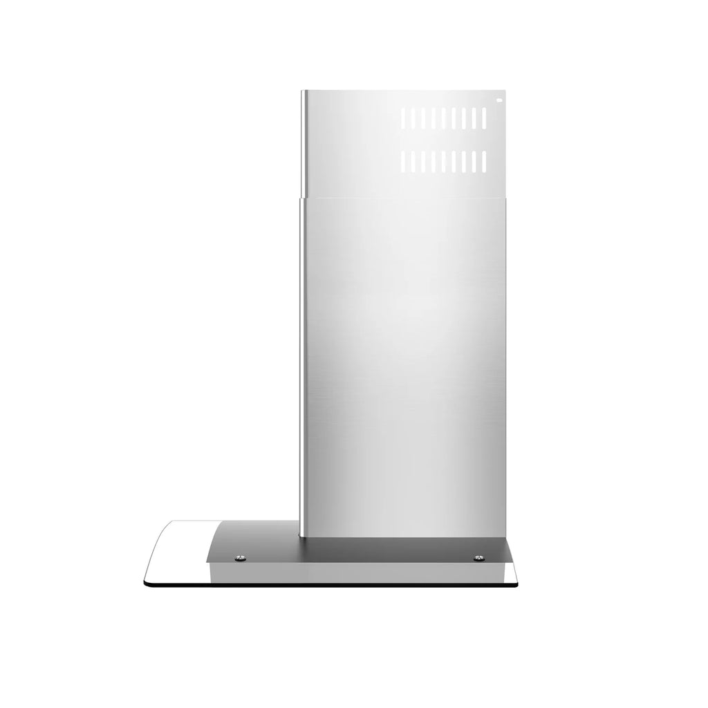 30 in. 400 CFM Ducted Kitchen Glass Wall Mount Range Hood in Stainless Steel