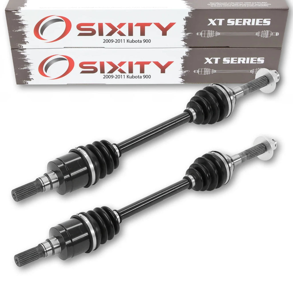 2 pc Sixity XT Front Left Right Axle compatible with Kubota 900 2009-2011 - RTV900T9 Early Model 4X4