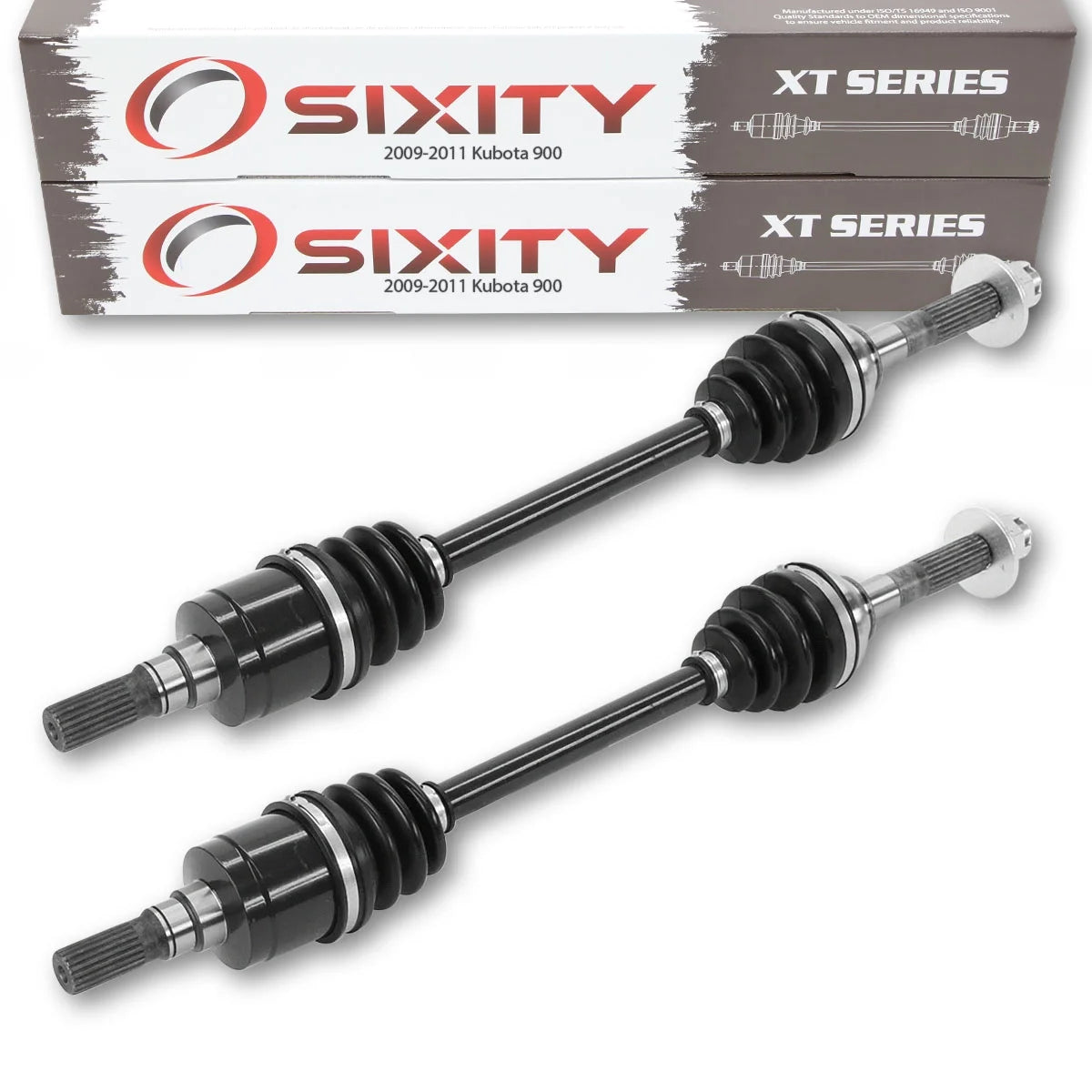 2 pc Sixity XT Front Left Right Axle compatible with Kubota 900 2009-2011 - RTV900T9 Early Model 4X4