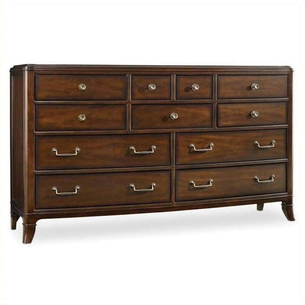 Beaumont Lane 11 Drawer Dresser in Walnut