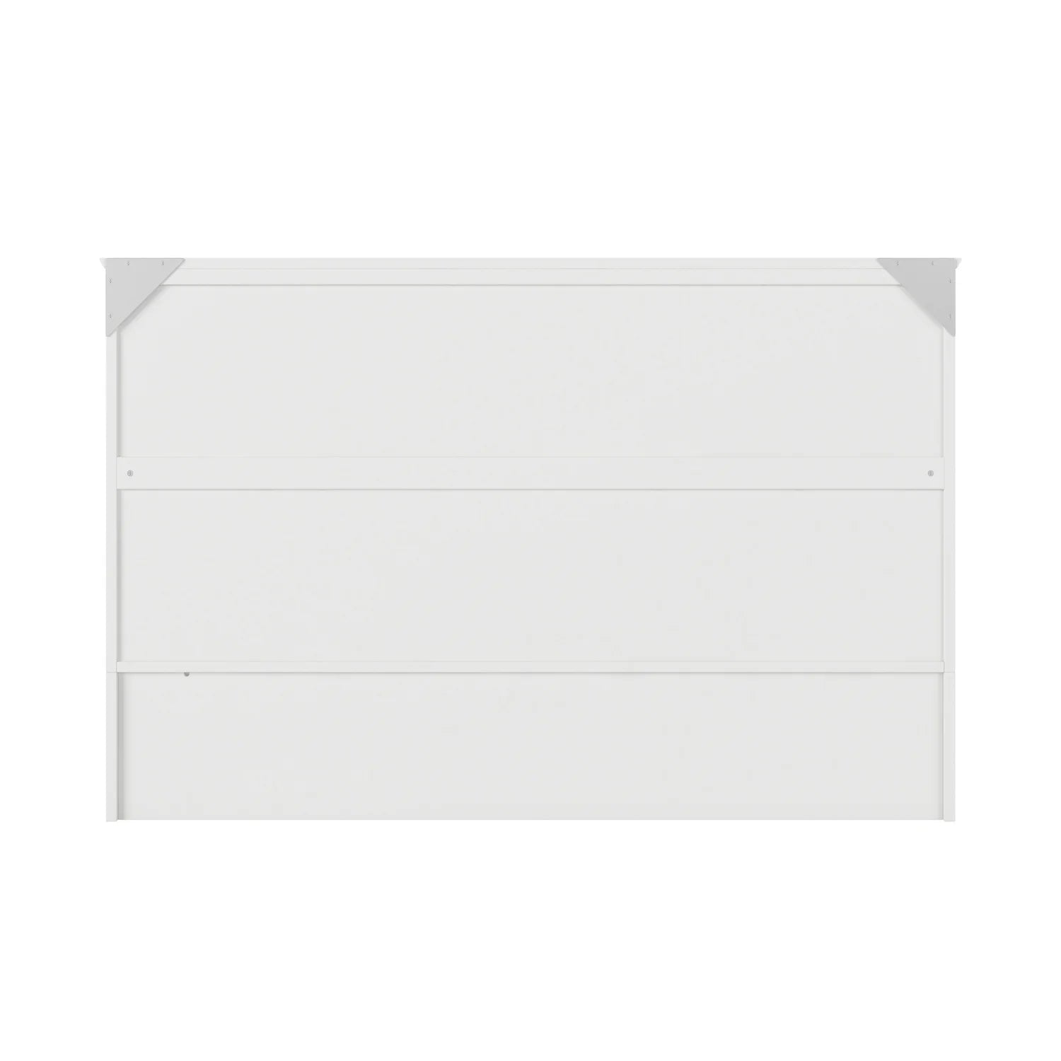 AFI Raleigh Modern Queen Solid Wood Murphy Bed Chest with Mattress in White