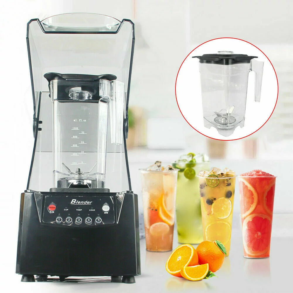 ANQIDI 1.8L Smoothie Blender Electric Soundproof Ice Crusher for Ice Smoothie Juice Shakes Commercial