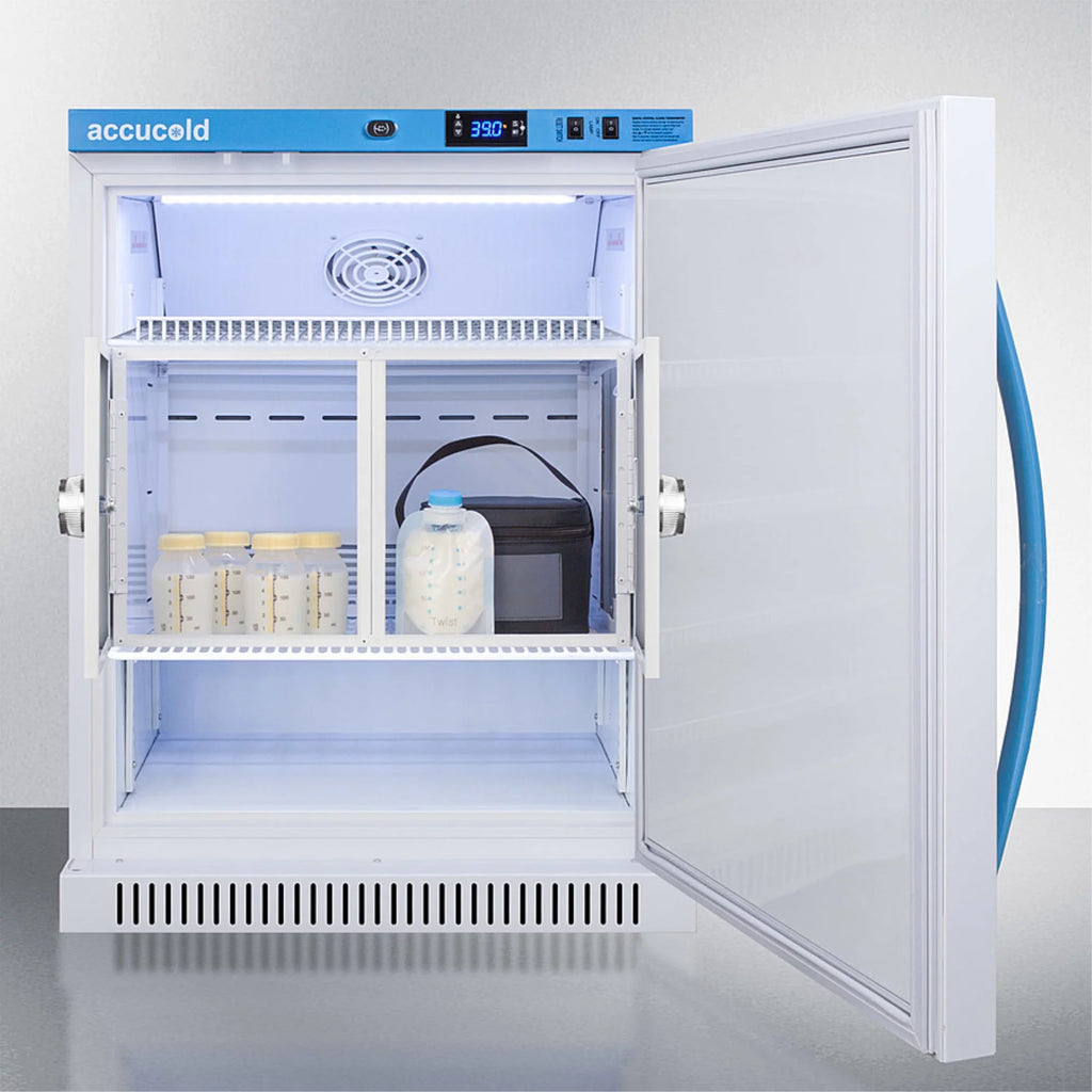6 cu.ft. MOMCUBE breast milk refrigerator with interior lockers