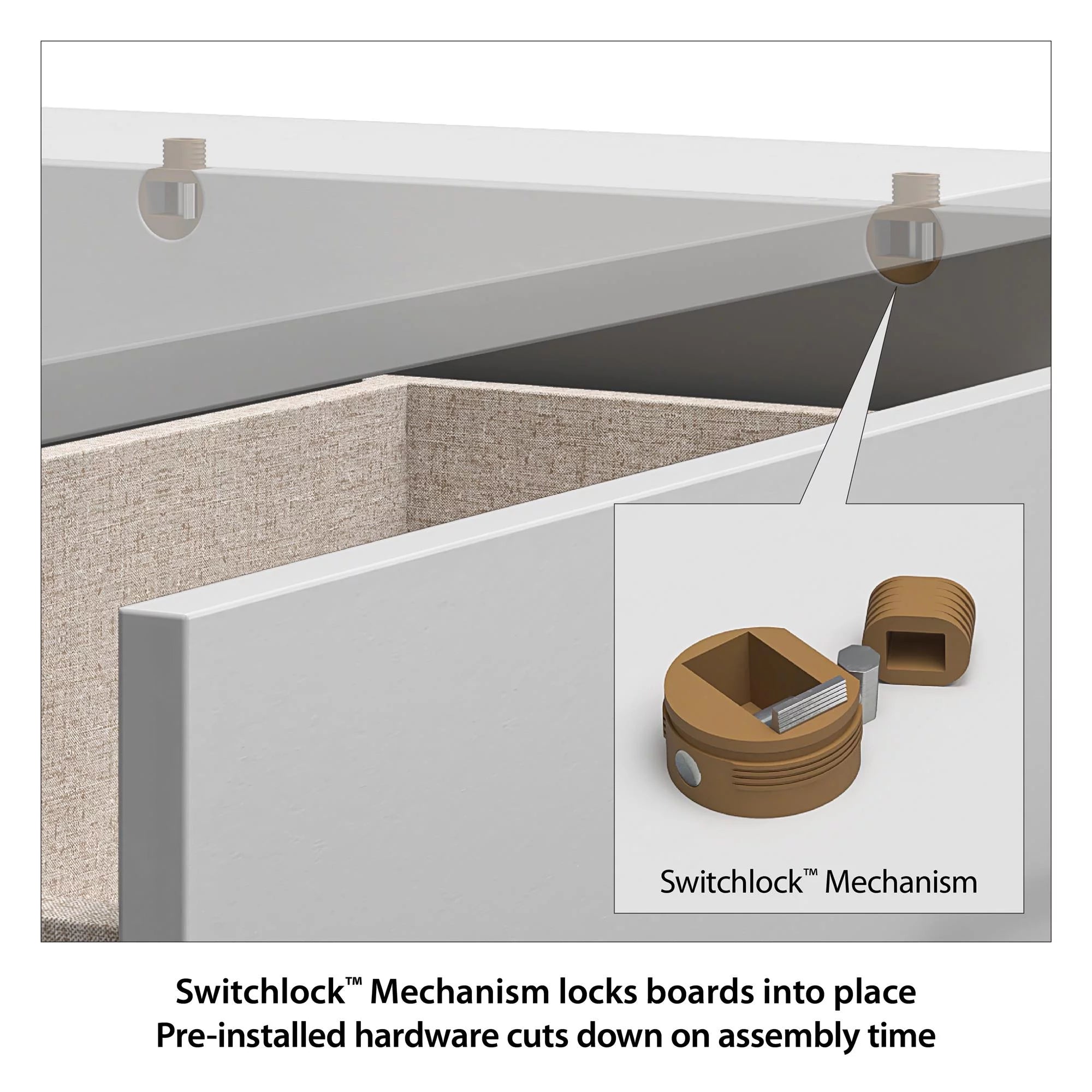 Ameriwood Home Edgewater 4 Drawer Dresser, Black Oak