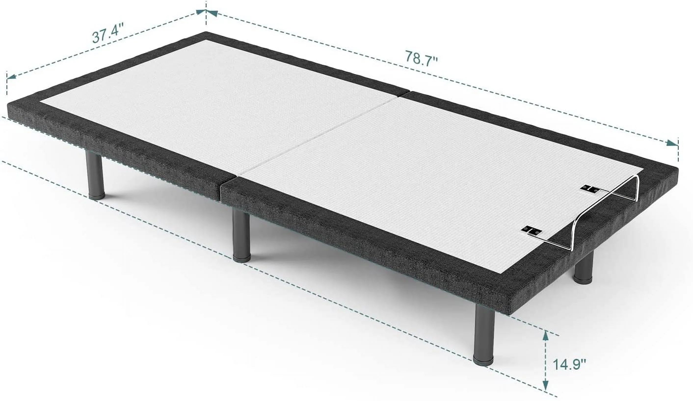 Adjustable Bed Frame Split King  Adjustable Bed Base for Stress Management  Zero Gravity Base  Head and Foot Incline with 3-Speed Massage  Anti-Snore  Memory Pre-Sets.