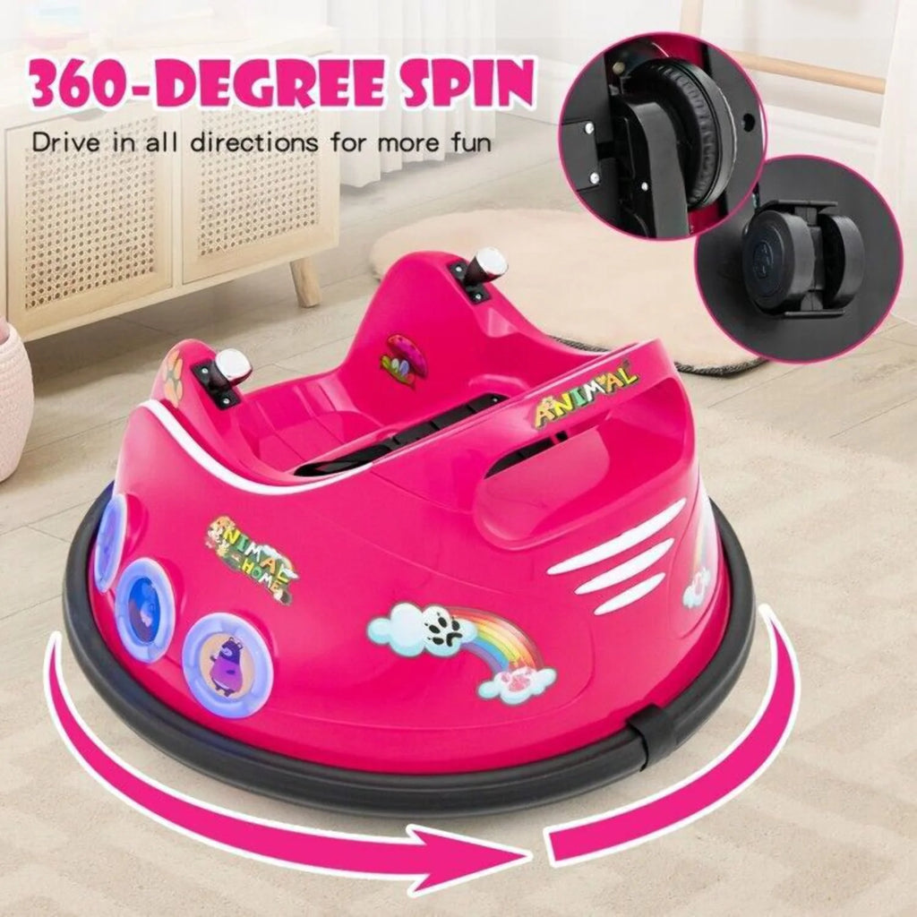 12V Electric Ride On Car for Toddlers with Remote Control and Flashing LED Lights - Perfect Gift for Little Drivers