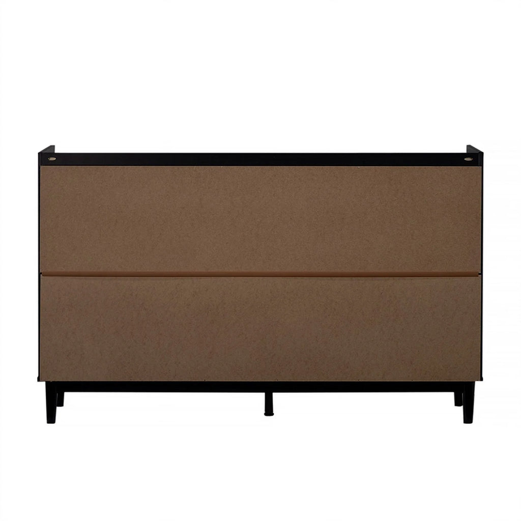 60" Lee 9 Drawer Solid Wood Dresser - Black