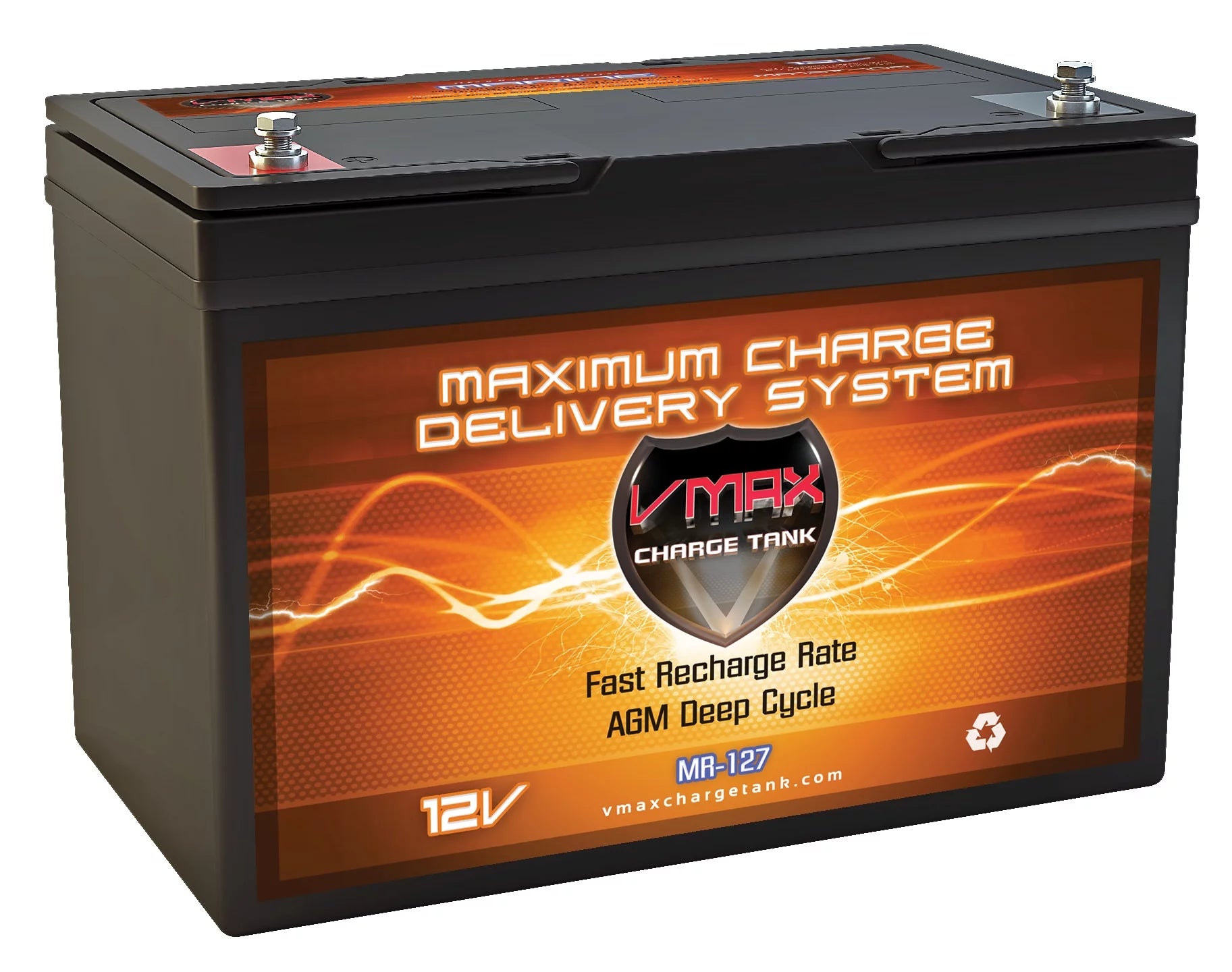Battery Upgrade for ALEKO TRM-L-55 Vmax MR127 12V 100Ah Agm