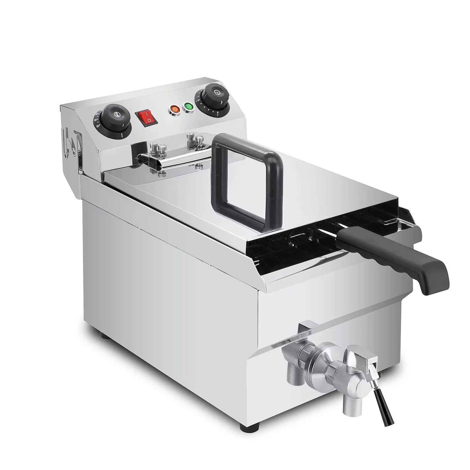 ALDKitchen Commercial Deep Fryer | 11.5 L | Electric Oil Fryer | Snack Machine with Removable Basket | 110V