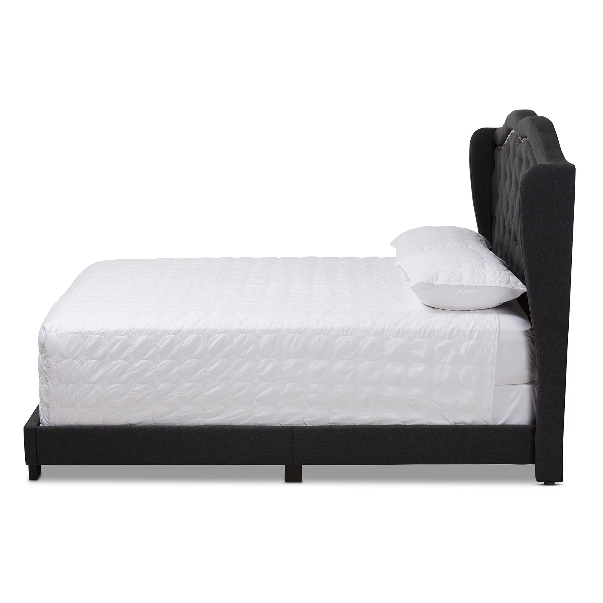 Baxton Studio Contemporary Bed by  Charcoal Queen