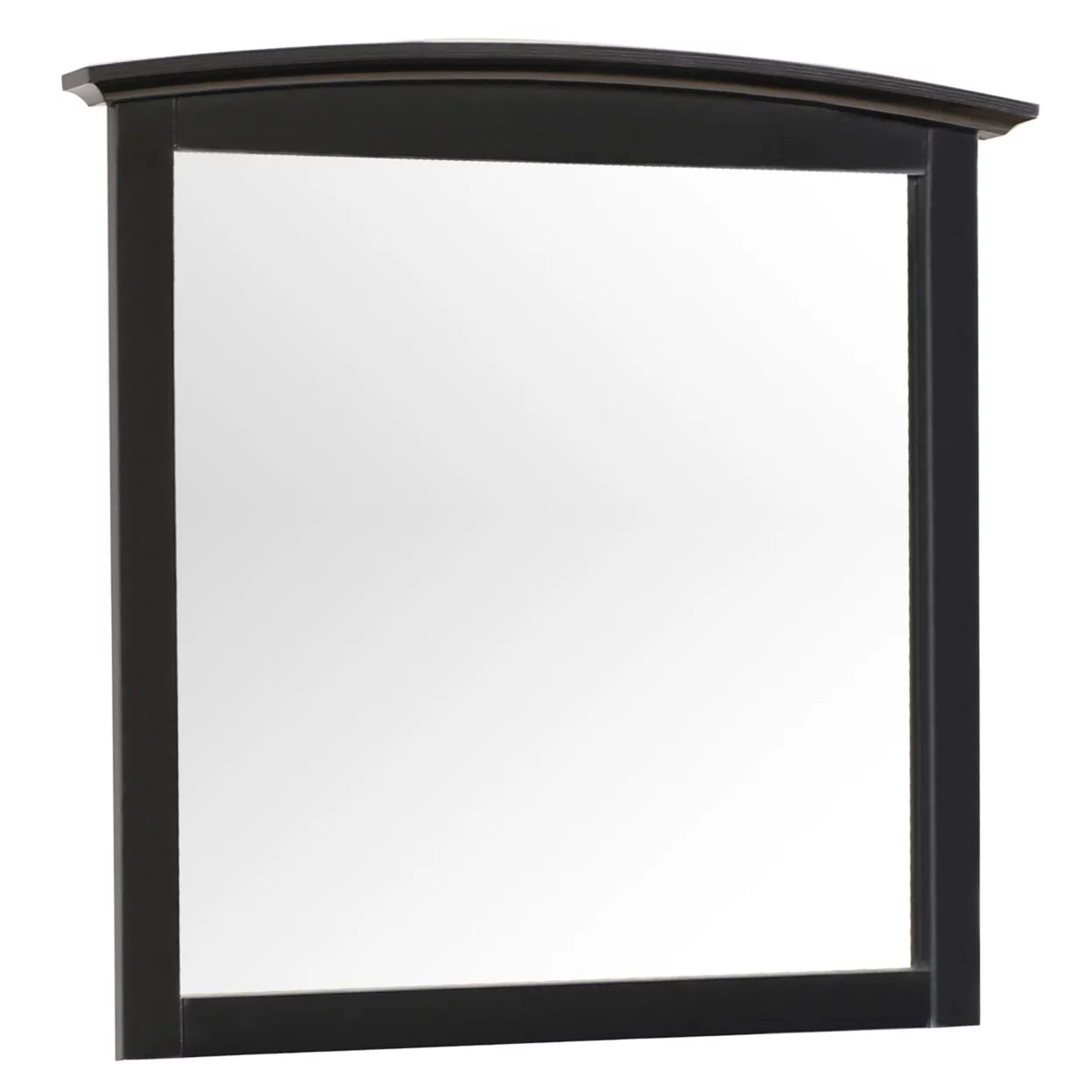 37 in. x 35 in. Classic Rectangle Framed Dresser Mirror - Black