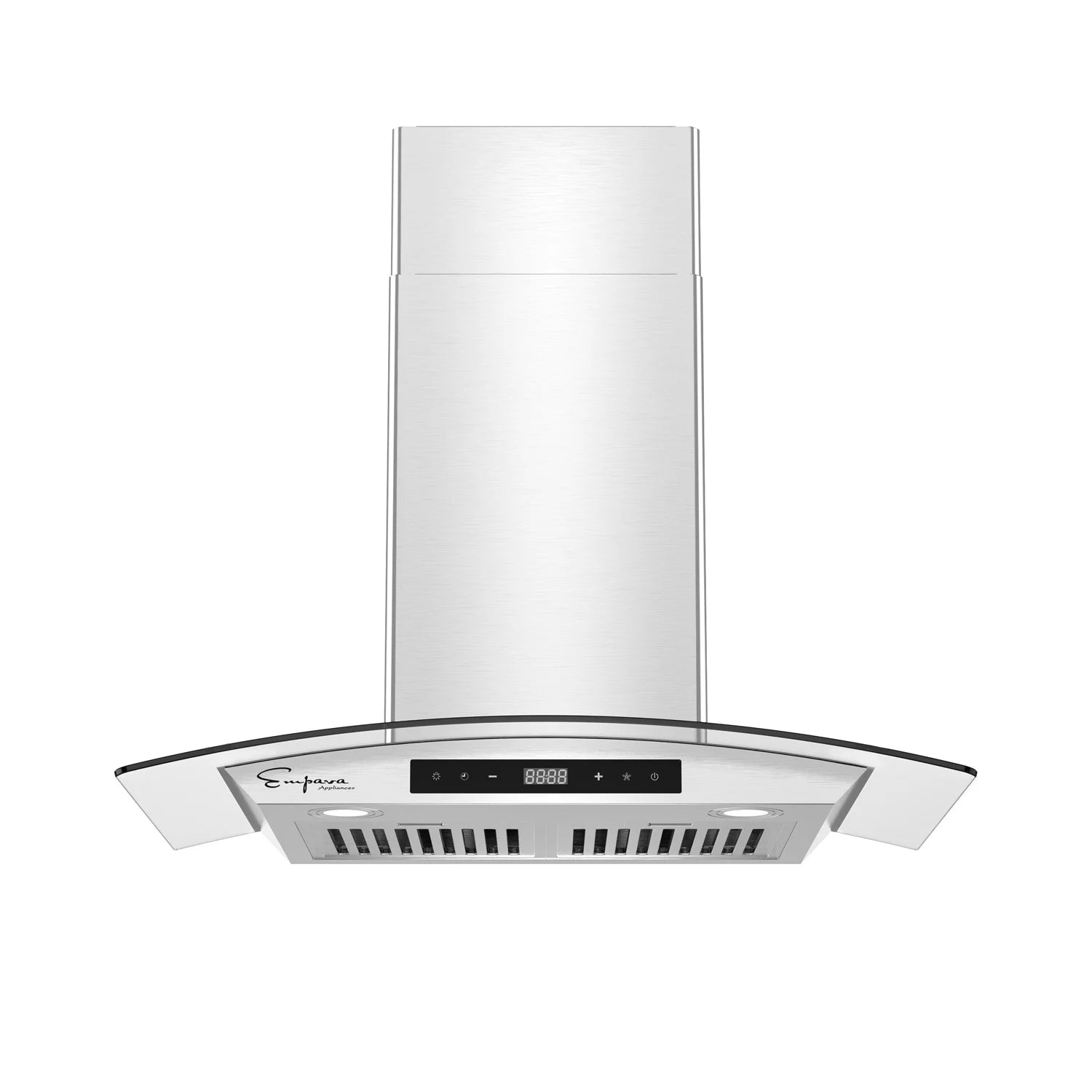 30 in. 400 CFM Ducted Kitchen Glass Wall Mount Range Hood in Stainless Steel