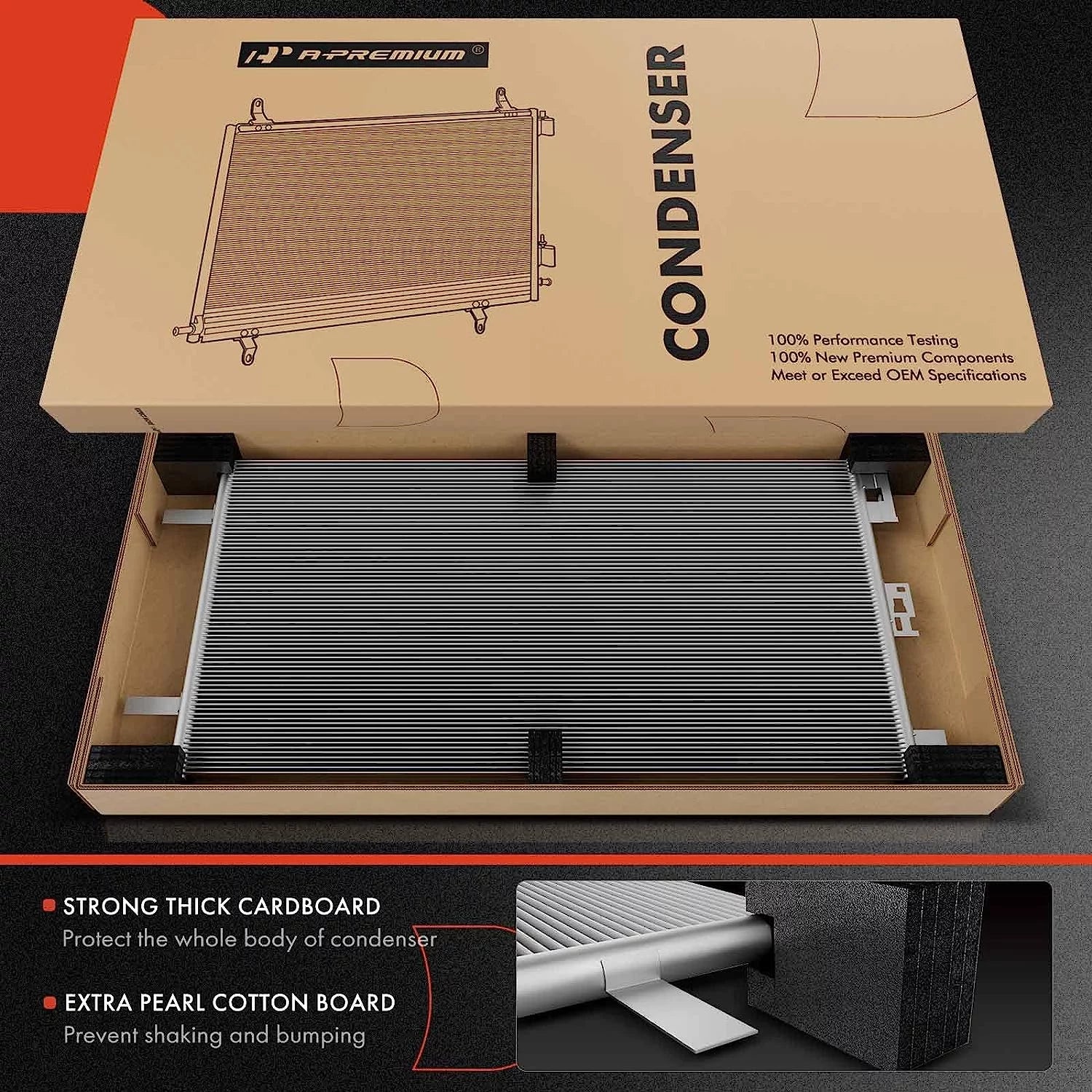 A-Premium Air Conditioning A/C Condenser Compatible with Smart Fortwo 2008-2015 L3 1.0L