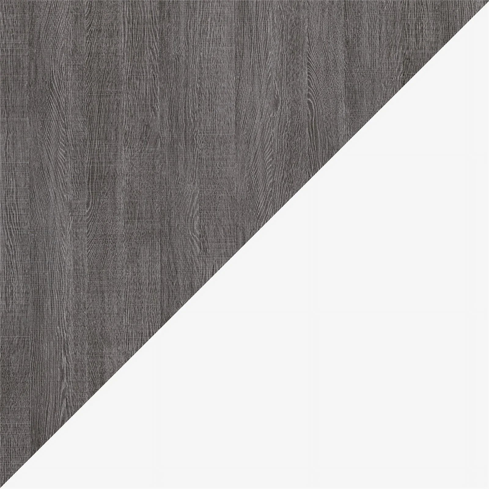 Atlin Designs 115" Engineered Wood Queen Wall Bed Kit in Bark Gray/White