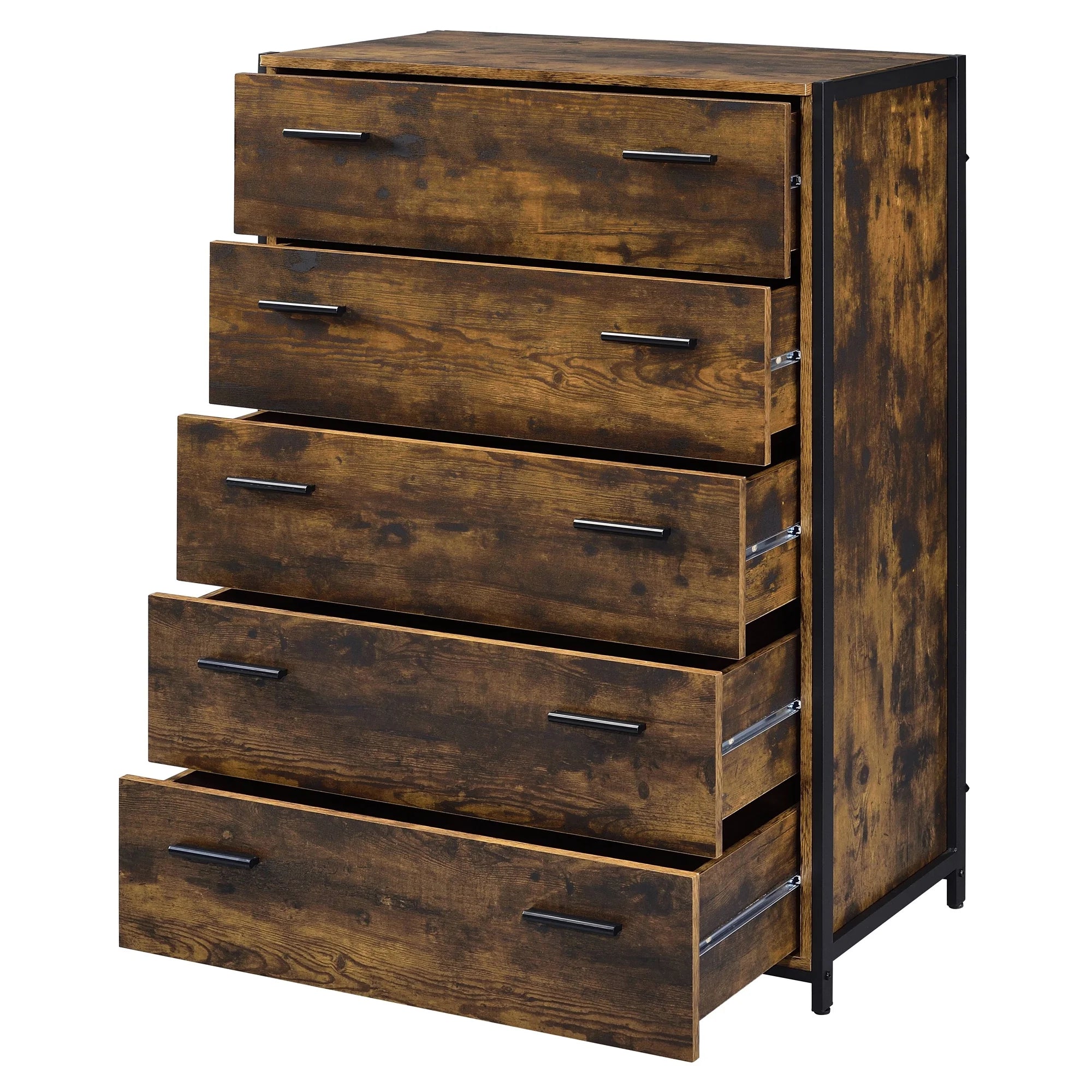 ACME Juvanth Chest in Rustic Oak and Black