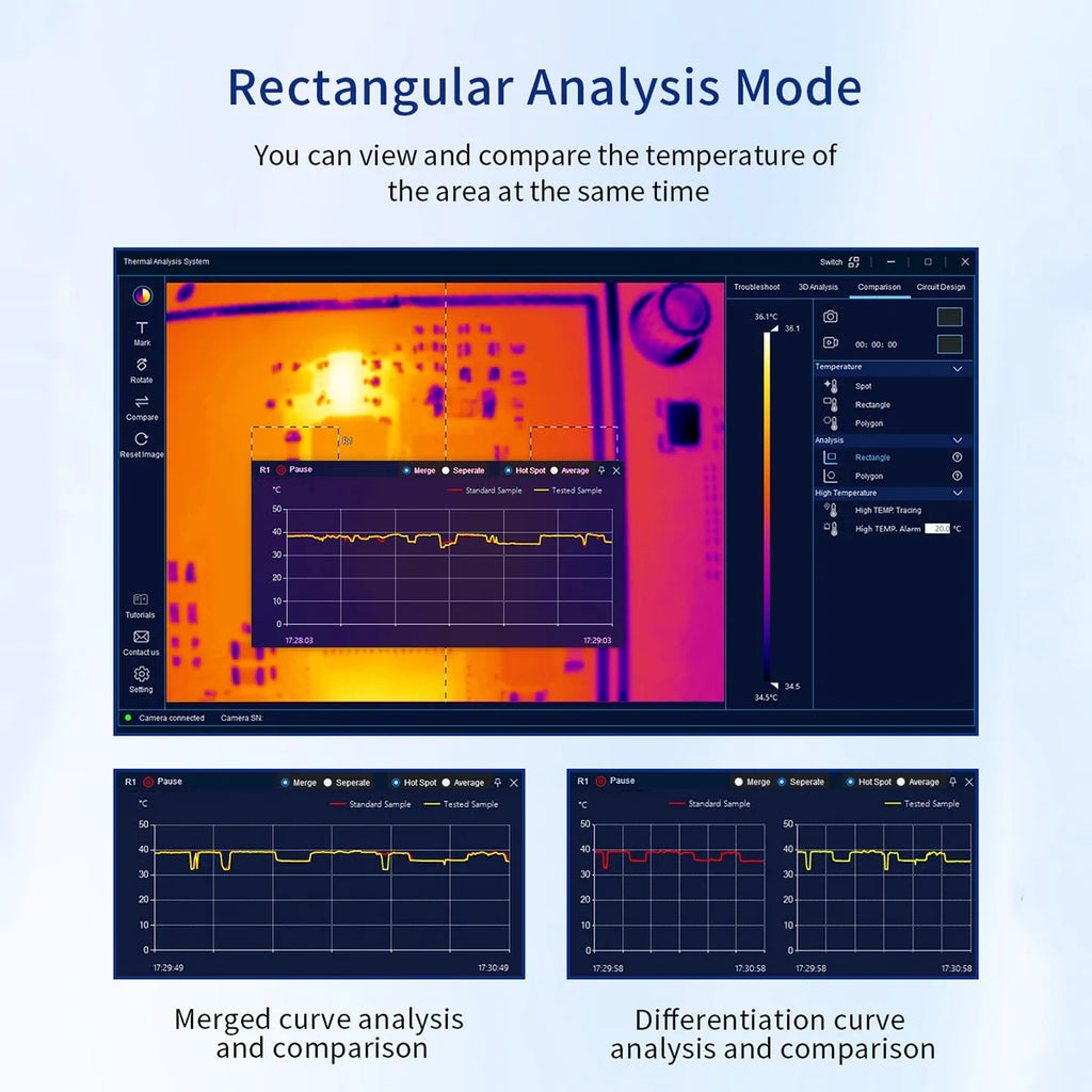 Arealer Thermal imager,Thermal 256 Thermal Camera Thermal Analyzer 256*192 Resolution Thermal Thermal * 192 - 256*192 Pcb Circuit 256 * Resolution - 192 Huiop Thermal - Ideal 25hz 3d Infrared Thermal