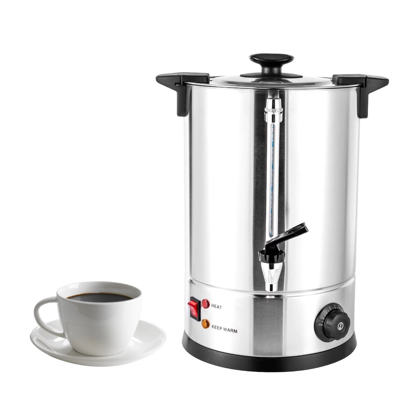 1000W Grade Stainless Steel 12L Coffee Urn Coffee Maker Hot Water Urn for Home Commercial