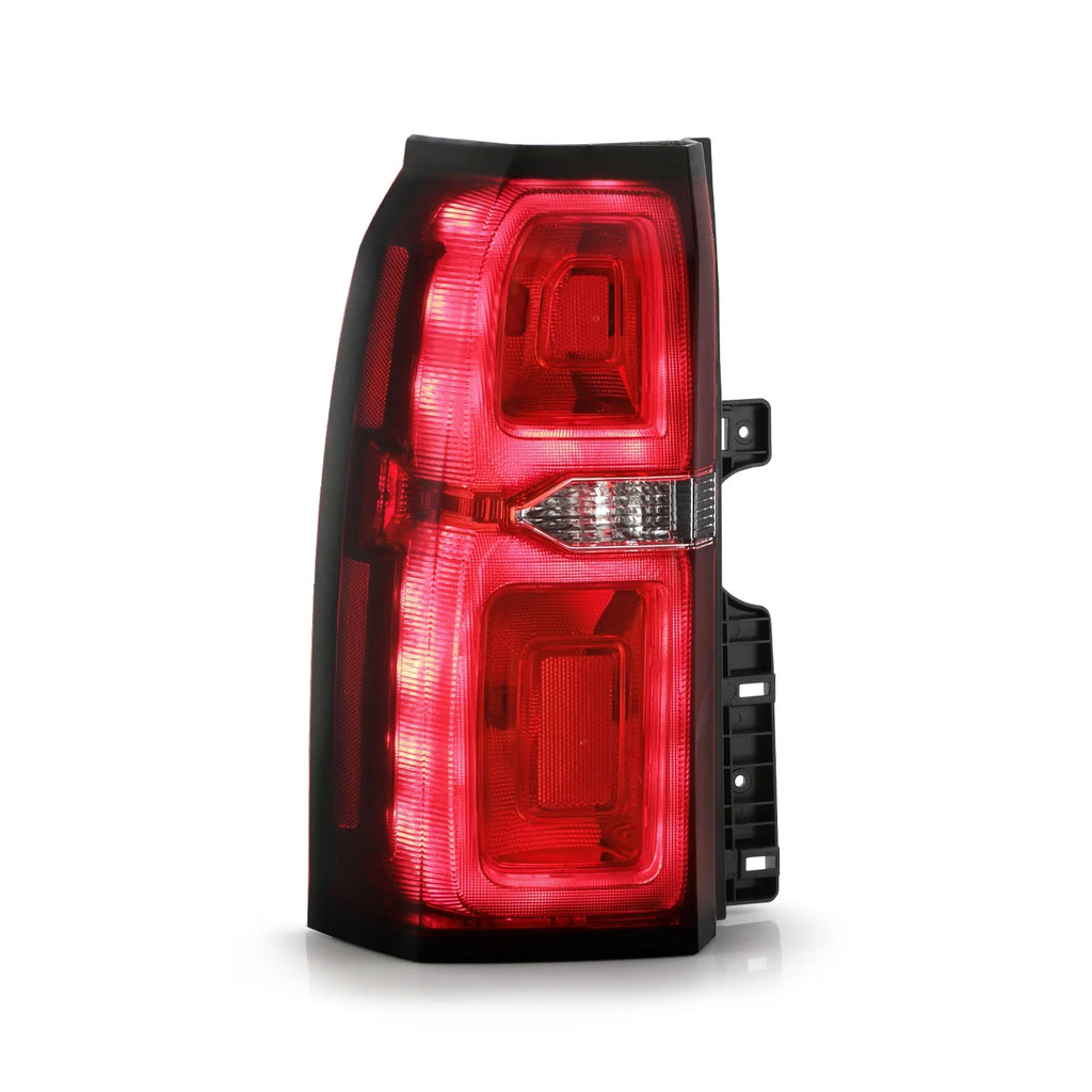 AKKON - Fits 2015-2020 Chevy Suburban Tahoe Pickup LED Running Chrome Red Tail Light Brake Lamp Outer Driver Left Replacement
