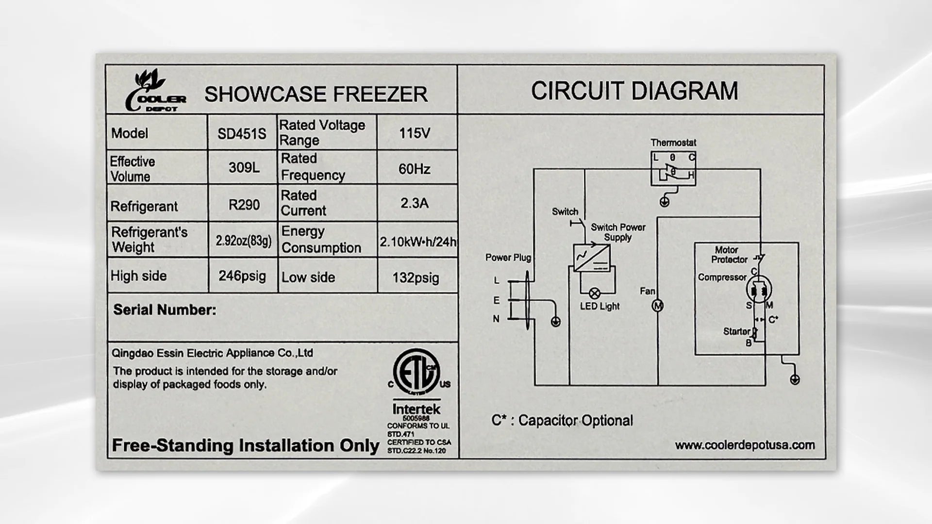 50 in. Commercial Chest Freezer 13 Cu.ft. White, Ice Cream Chest Freezer