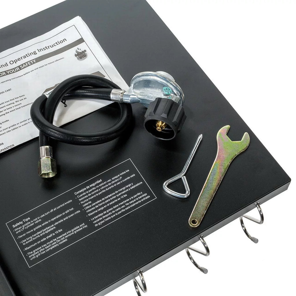 Barton W95537 2 Burner Gas Propane Cooker Outdoor Camping Picnic Stove Stand BBQ Grill 58,000 BTU