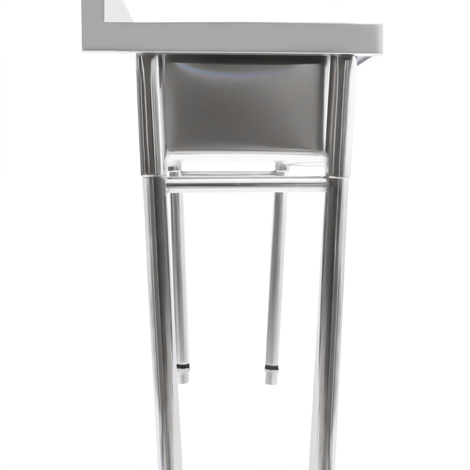 Aiqidi 3 Compartment Freestanding Stainless Steel Utility Sink Commercial Restaurant Kitchen Sink Basin Laundry Sink with 3 Drains