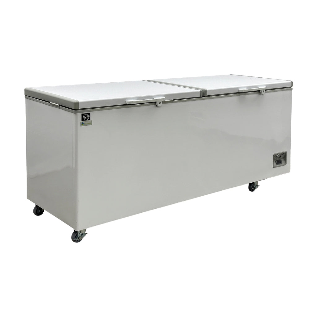 22 Cu.Ft. Chest Freezer, Deep Freezer with Top Open Two Door 83 in. Commercial ChestFreezer