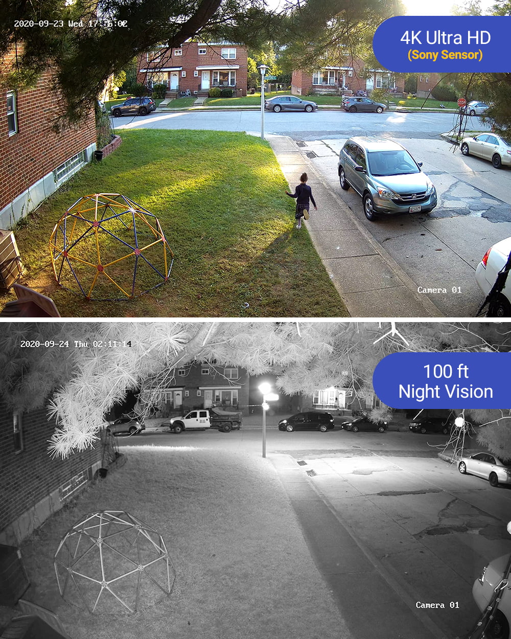 ANNKE 4PCS Ultra HD 8MP Poe Camera 4K Outdoor Indoor Weatherproof Security Network Dome EXIR Night Vision Email Alert CCTV Camera