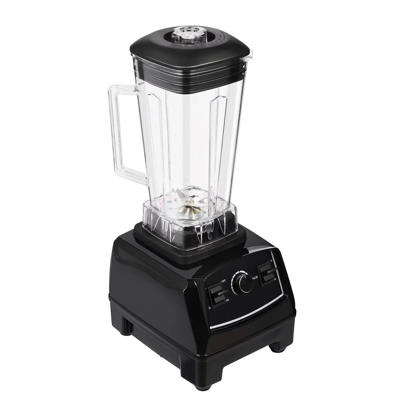 2L Professional Blender Countertop Blender Smoothie Maker Commercial 3HP 2200W(Black)