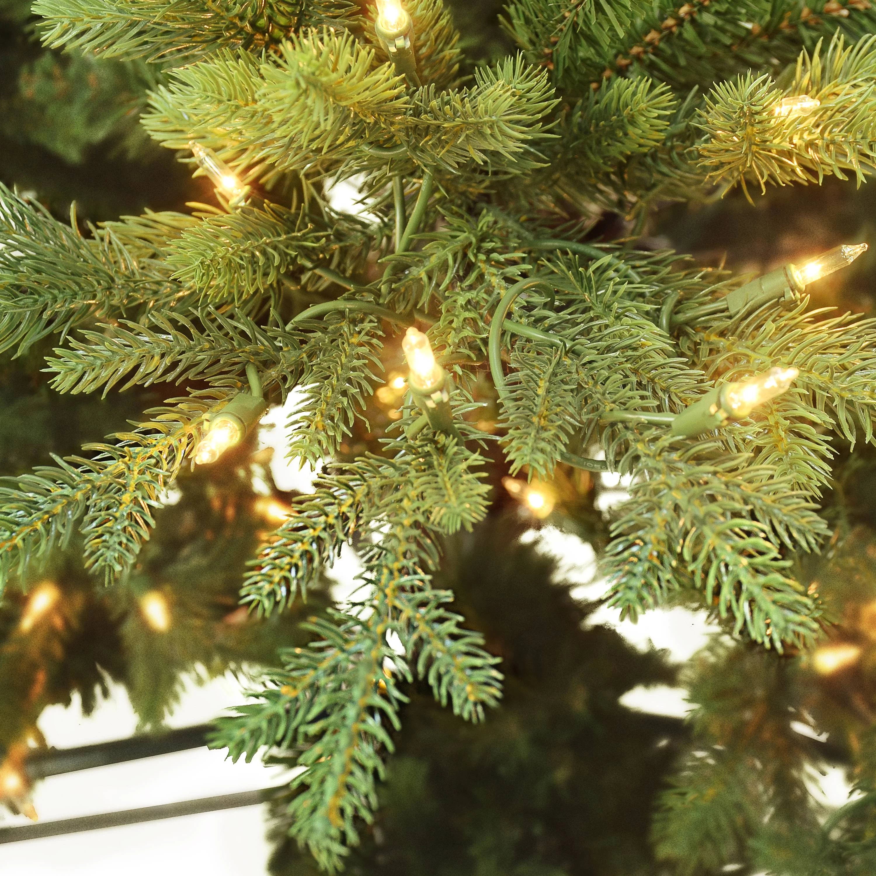 10 ft Pre-Lit Slim Balsam Artificial Fir Tree