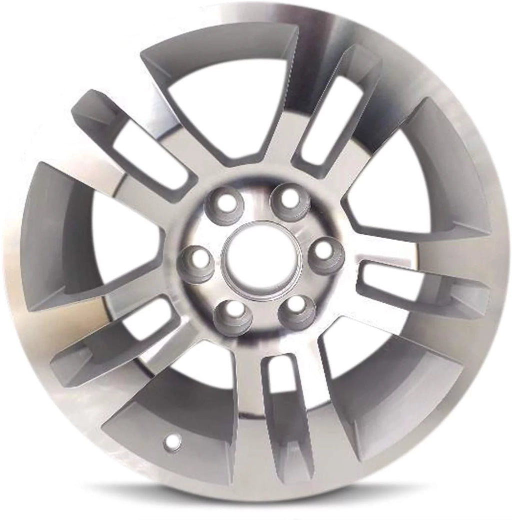 18 Inch Wheel for 2014-2018 Chevy Silverado 1500 2015-2018 Suburban 1500 Tahoe 6 Lug Silver Aluminum Rim