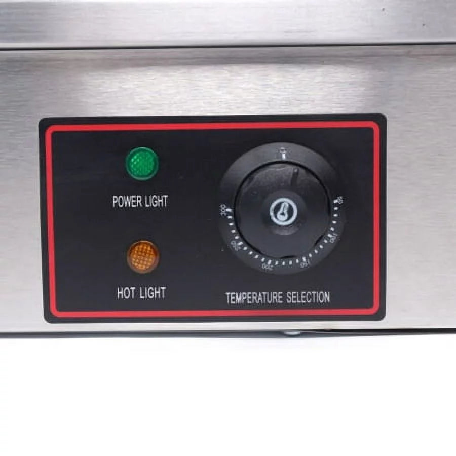 3000W 22" Commercial Electric Griddle Flat Top Grill Hot Plate BBQ Countertop