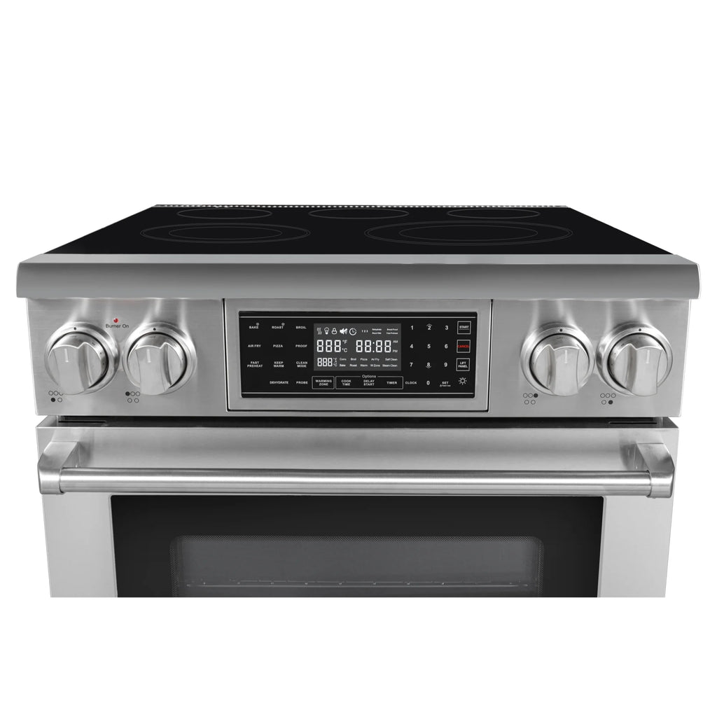 30 Inch Electric Range Professional Range with Tilt Panel Digital controls