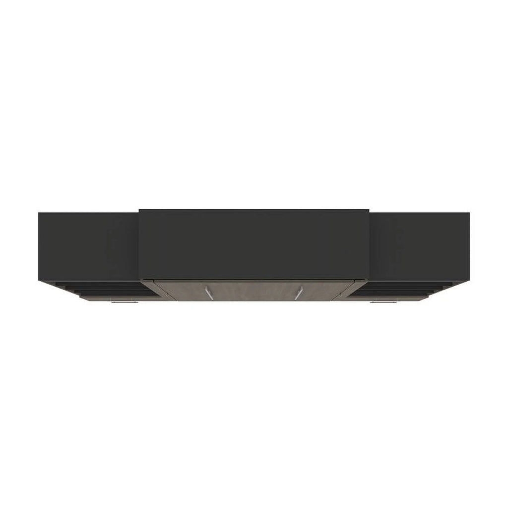 Atlin Designs 124" Queen Murphy Bed with Multifunctional Storage in Bark Gray