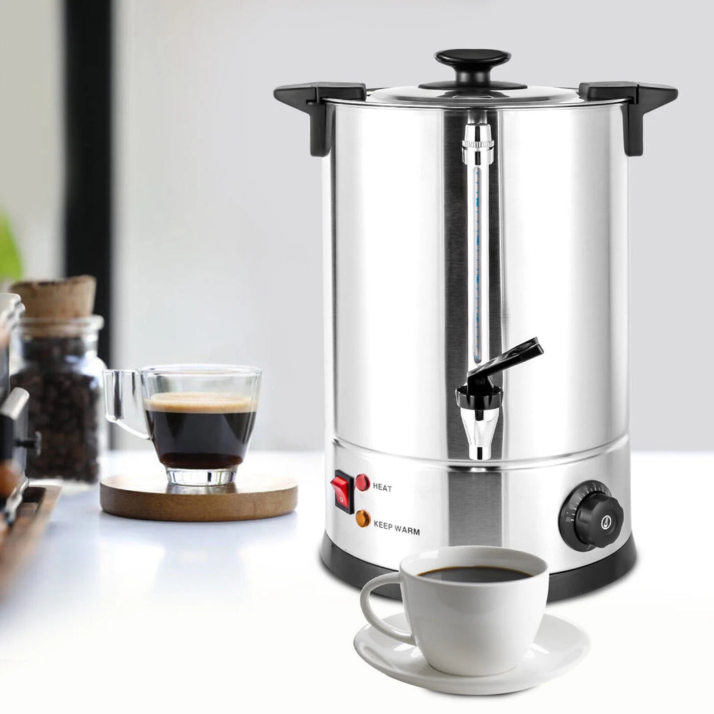 1000W Grade Stainless Steel 12L Coffee Urn Coffee Maker Hot Water Urn for Home Commercial